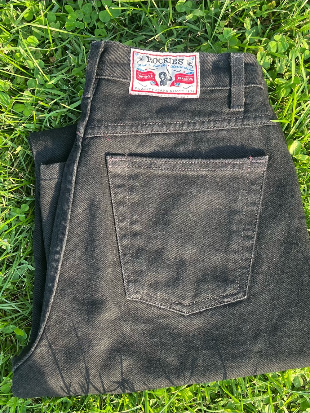 Vintage Rockies Black Jeans - Classic Straight Fit
